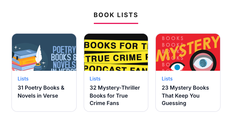 Epic Reads book lists